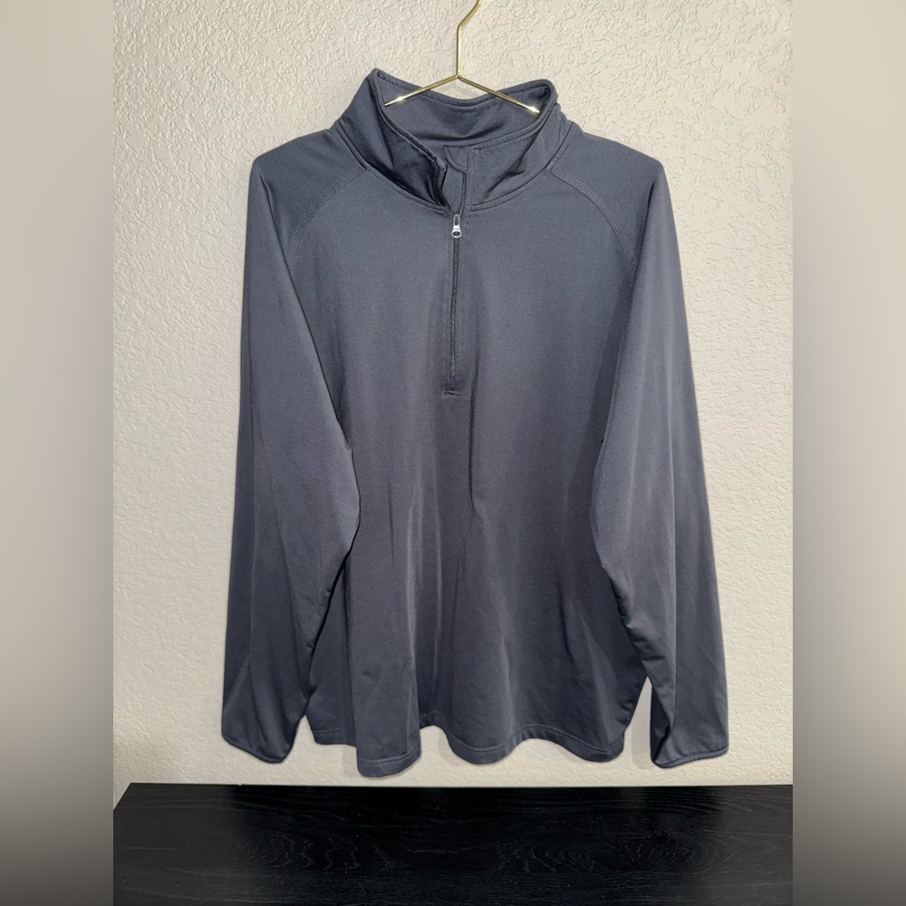 Gray Sport Tek Quarter-Zip Pullover with Kellogg’s K Logo